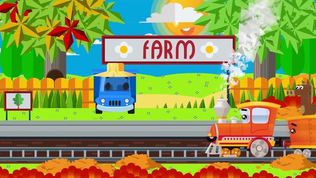 Apprendre les couleurs et animaux avec un Train - Dessin animé éducatif | La voiture pour enfants