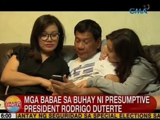 UB: Mga babae sa buhay ni presumptive President Rodrigo Duterte