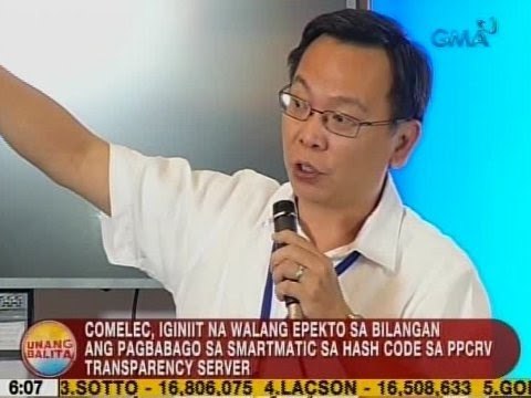 UB: Comelec, iginiit na walang epekto sa bilangan ang pagbabago sa hash code