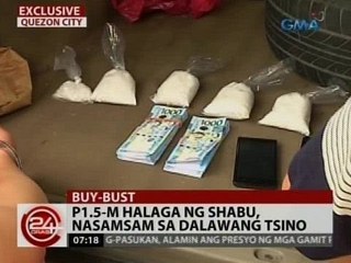 24 Oras: P1.5M halaga ng shabu, nasamsam sa dalawang Tsino