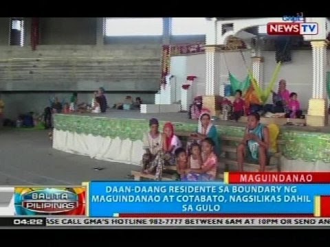 Daan-daang residente sa boundary ng Maguindanao at Cotabato, nagsilikas dahil sa gulo