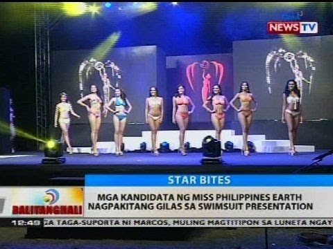 BT: Mga kandidata ng Miss Philippines Earth, nagpakitang gilas sa switsuit presentation