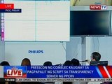 NTVL: Presscon ng Comelec kaugnay sa pagpapalit ng script sa transparency server ng PPCRV