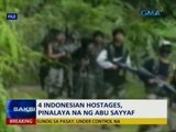 Saksi: 4 Indonesian hostages, pinalaya na ng Abu Sayyaf