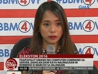 Pagpapalit umano ng computer command sa server, dahilan daw kaya naungusan ni Robredo si Marcos