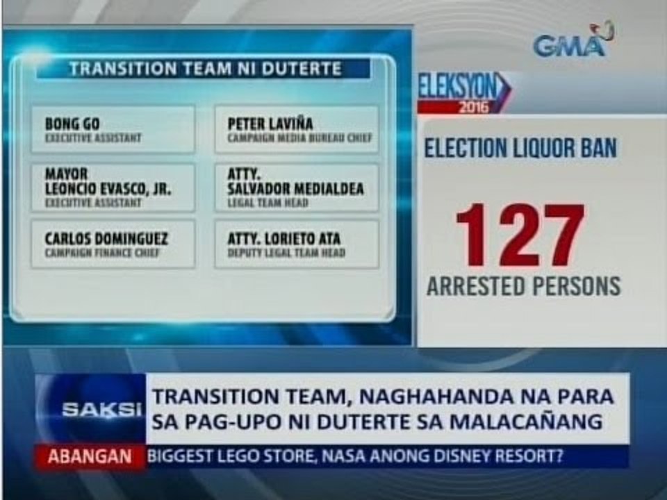 Saksi: Transition team, naghahanda na para sa pag-upo ni Duterte sa Malacañang