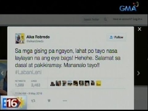 Eleksyon 2016: Tweets ng mga anak ni Rep. Leni Robredo