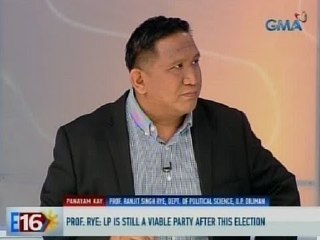 Eleksyon 2016: Prof. Rye: LP is still a viable party after this election