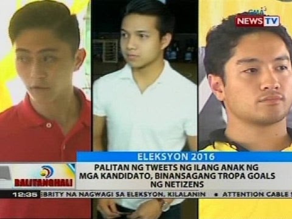 BT: Palitan ng tweets ng ilang anak ng mga kandidato, binansagang tropa goals ng netizens