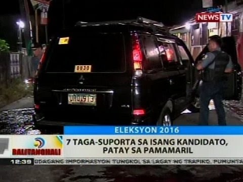 BT: 7 taga-suporta sa isang kandidato, patay sa pamamaril