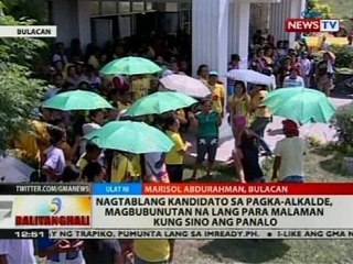 Descargar video: Nagtablang kandidato sa pagka-alkalde, magbubunutan na lang para malaman kung sino ang panalo