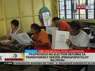 Pagproseso ng election returns sa transparency server, ipinagpapatuloy ng PPCRV