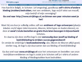 Zelf kleding bedrukken Schoten