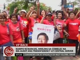 24 Oras: Kampo ni Marcos, hiniling sa Comelec na ma-audit ang Transparency at Central Server