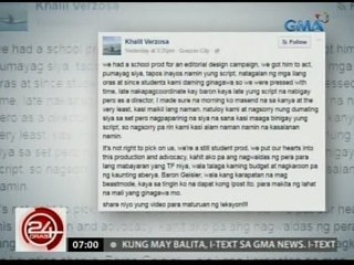 24 Oras: Baron Geisler, iginiit na totoo ang nakunan ng video