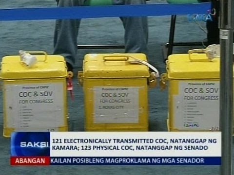 SAKSI: 121 electronically transmitted COC, natanggap ng kamara