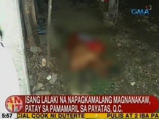 UB: Isang lalaki na napagkamalang magnanakaw, patay sa pamamaril sa Payatas, QC