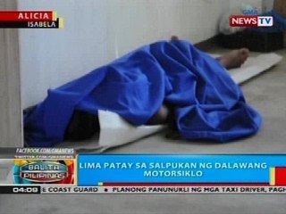 BP: Lima patay sa salpukan ng dalawang motorisklo