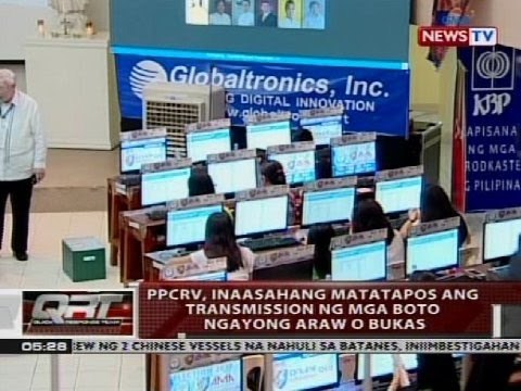 PPCRV, inaasahang matatapos ang transmission ng mga boto ngayong araw o bukas