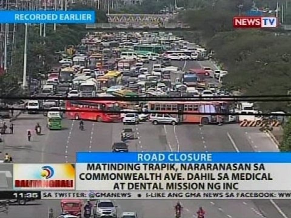 Matinding traffic, nararanasan sa commonwealth...
