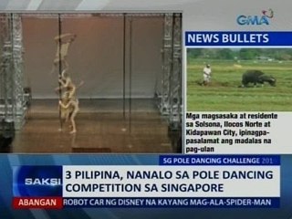 SAKSI: 3 Pilipina, nanalo sa pole dancing competition sa Singapore