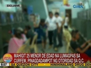 UB: Mahigit 25 menor de edad na lumagpas sa curfew, pinagdadampot ng otoridad sa QC