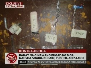 24 Oras: Bahay na ginawang pugad ng mga nagsha-shabu, ni-raid