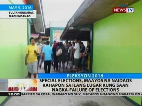 BT: Special elections, maayos na naidaos kahapon sa ilang lugar kung saan nagka-failure of elections