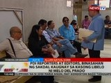 PDI reporters at editors, binasahan ng sakdal kaugnay sa kasong libelo ni Melo del Prado