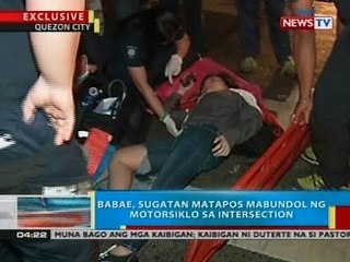 Télécharger la video: BP: Babae, sugatan matapos mabundol ng motorsiklo sa intersection