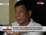 BT: Duterte, may ibubunyag daw tungkol sa kasalanan umano ng ilang obispo