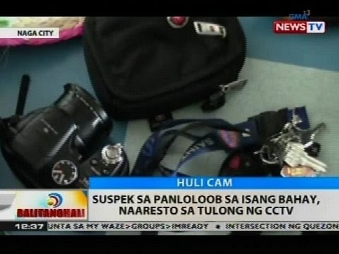 BT: Suspek sa panloloob sa isang bahay, naaresto sa tulong ng CCTV