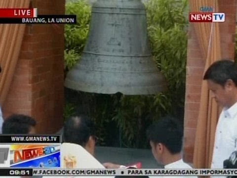 NTG: San Pedro Bell, naibalik na sa simbahan ng Bauang matapos ang mahigit isang siglo