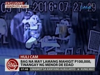 24 Oras: Bag na may lamang mahigit P100,000, tinangay ng menor de edad