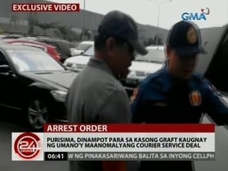 Purisima, dinampot para sa kasong graft kaugnay ng umano'y maanomalyang courier service deal