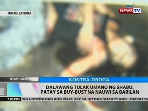 Dalawang tulak umano ng shabu, patay sa buy-bust na nauwi sa barilan
