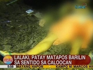UB: Lalaki, patay matapos barilin sa sentido sa Caloocan