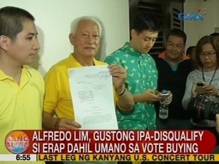 UB: Lim, gustong ipa-disqualify si Erap dahil umano sa vote buying