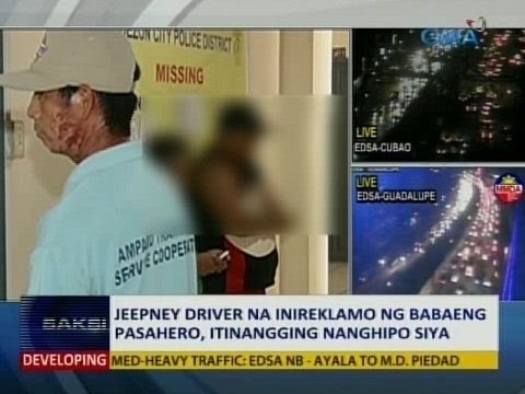 SAKSI: Jeepney driver na inireklamo ng babaeng pasahero, itinangging nanghipo siya