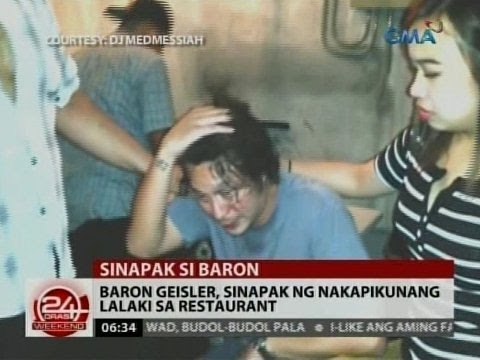 24 Oras: Baron Geisler, sinapak ng nakapikunang lalaki sa restaurant
