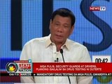 SONA: Mga pulis, security guards at drivers, planong isailalim sa drug testing ni Duterte