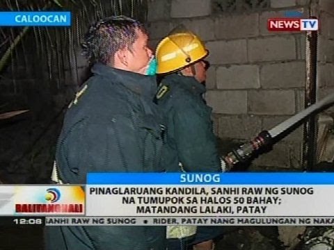 Pinaglaruang kandila, sanhi raw ng sunog na tumupok sa halos 50 bahay