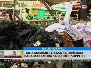 BT: Mga mamimili dagsa sa Divisoria para makamura sa school supplies
