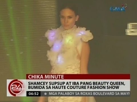 24 Oras: Shamcey Supsup at iba pang beauty queen, bumida sa Haute Couture Fashion Show