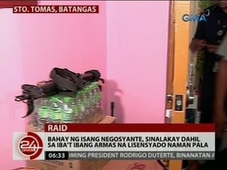 24 Oras: Bahay ng 1 negosyante, sinalakay dahil sa iba't ibang armas na lisensyado naman pala