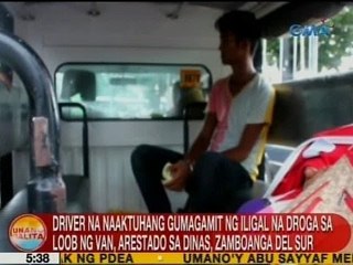 UB: Driver na naaktuhang gumagamit ng iligal na droga sa loob ng van, arestado