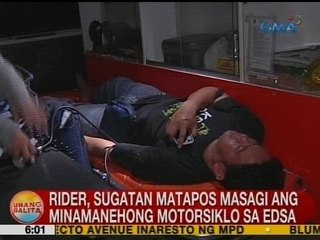 UB: Rider, sugatan matapos masagi ang minamanehong motosiklo sa EDSA-Mandaluyong