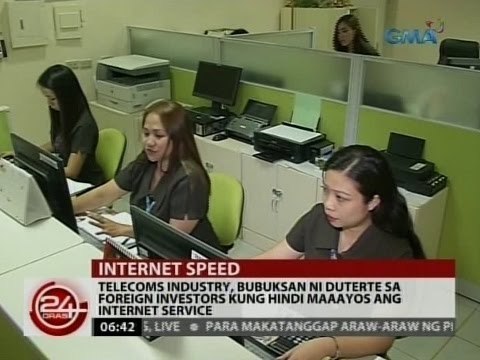 Telecoms industry, bubuksan ni Duterte sa foreign investors kung hindi maaayos ang internet service