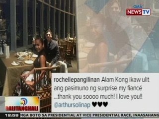 BT: Rochelle Pangilinan, sinorpresa ng fiance na si Arthur Solinap sa kanyang birthday