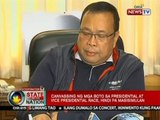 SONA: Canvassing ng mga boto sa presidential at vice presidential race, hindi pa masisimulan